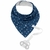 Babador Bandana com prendedor Azul Buba - comprar online