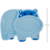 Pratinho Hipopótamo Azul com Divisória Buba - comprar online