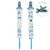 Kit c/2 Prendedor de Chupeta Estrelas Azul Buba - comprar online