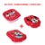 Kit Sanduicheira + Porta Mix + Pote Quadrado Minnie Vermelha Plasútil - comprar online