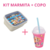 Kit Marmita + Copo Rosa Patrulha Canina Plasútil