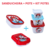 Sanduicheira + Pote + Kit Potinhos Minnie Vermelha Plasútil - comprar online