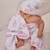 Toalhão de Fralda Soft 80x110cm c/capuz Balões Rosa Baby Joy na internet