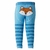 Calça Legging Tam.16 a 20 Infantil Azul Raposa Pimpolho