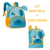 Kit Mochila"13" + Lancheira Cachorro Azul Clio - comprar online