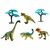 Kit Dinossauros com Cenário Beast Alive Dino World Master Collection Brotossauro Verde Candide
