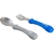 Kit Talheres Inox Azul/Cinza Clingo