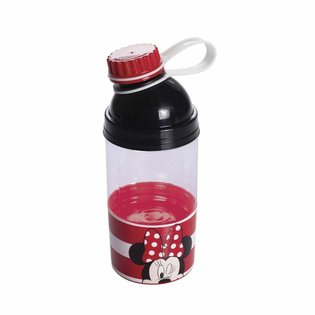 Kit escolar Minnie Mouse com garrafa e pote, 15631, Plasutil - CX
