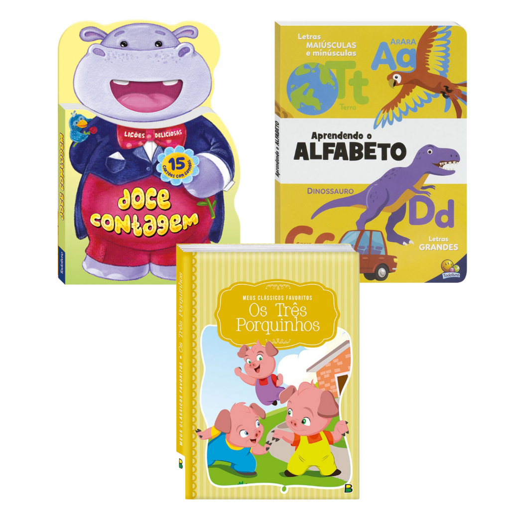 Kit Livros Infantis - Carros Animados