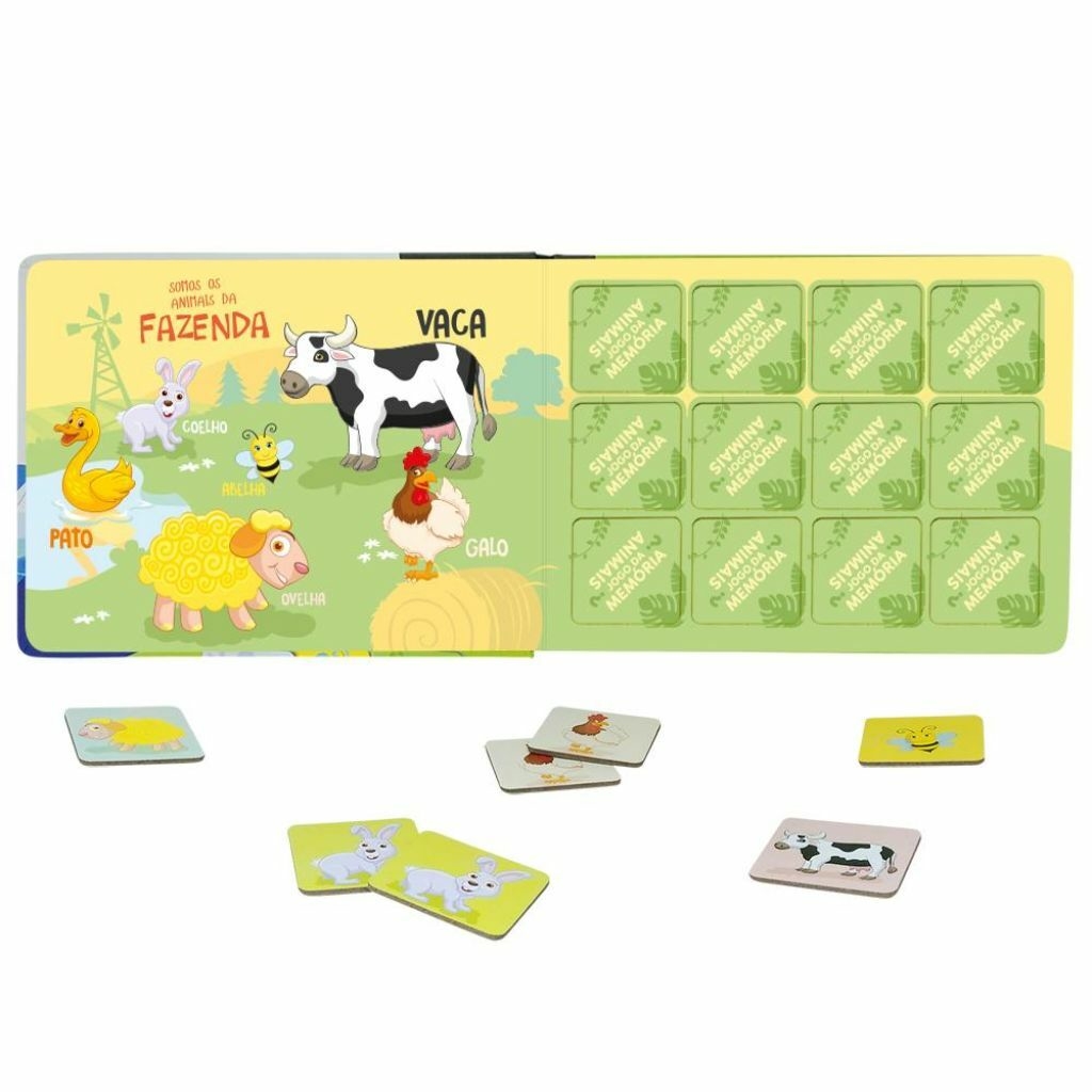 JOGO DA MEMÓRIA DOS ANIMAIS - ESCOLINHA TODOLIVRO