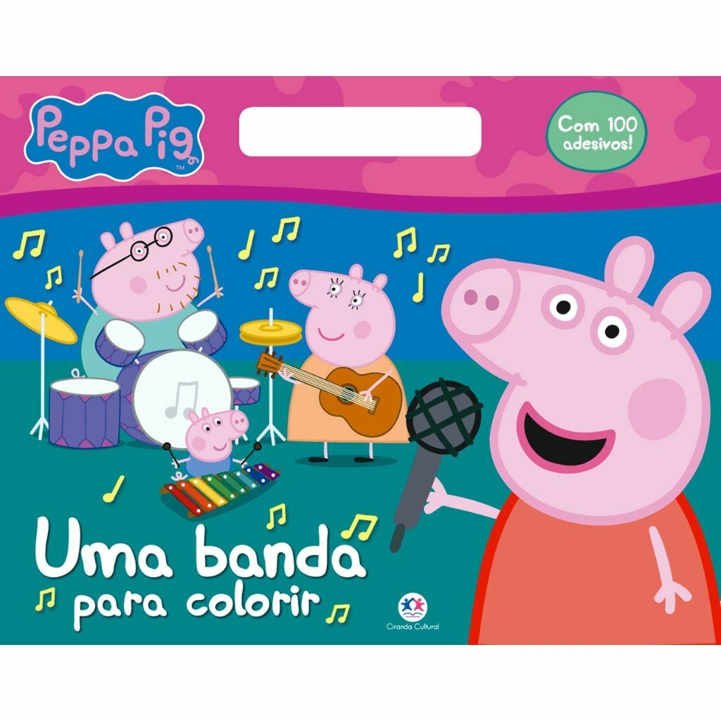 Peppa Pig - Colorir com adesivos - Livros de Editoração - Magazine Luiza