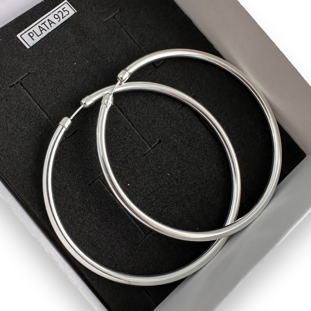 Aros Argollas Plata 925