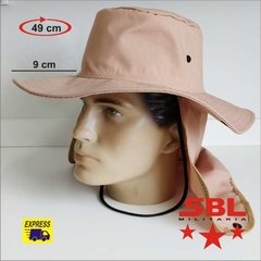Bonnie Hat Bege Desert TAM c/ Proteção pescoço na internet