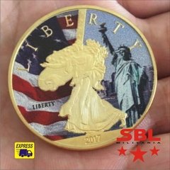 Moeda Estatua da Liberdade Dourada Comemorativa - comprar online