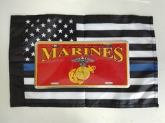 LOTE: Placa Decorativa USMC Marines + Bandeira Veteranos na internet