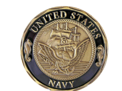 Moeda US NAVY Shellback marinha americana crossing the line