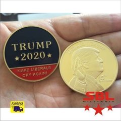 Moeda Presidente Donald Trump 2020 Dourada "Fazer America Grande outra vez"
