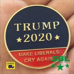 Moeda Presidente Donald Trump 2020 Dourada "Fazer America Grande outra vez" na internet