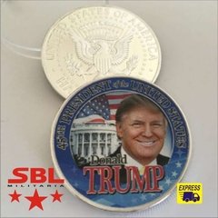 Moeda 45th Presidente dos Estados Unidos Donald Trump - MILITARIA SBL 