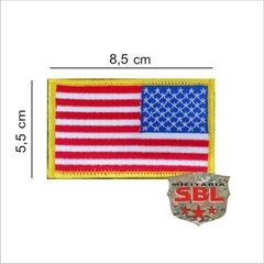 Patch Bandeira Estados Unidos EUA USA para diversas camuflagens na internet