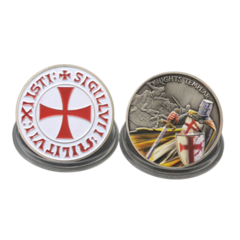 Moeda Cruz de Malta Cavaleiros Templários - comprar online