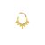 Piercing Septo Dourado Indiano Segmentado - buy online