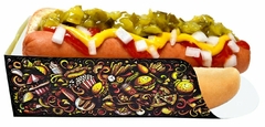 100 pçs Embalagem Hot Dog / Cachorro Quente - Linha Marcante