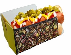 500 pçs Embalagem MINI Hot Dog / Cachorro Quente / Lanches Linha Marcante