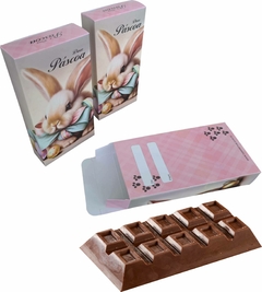 100 Embalagem Barra Chocolate Trufado Gourmet - Linha Doce Pascoa