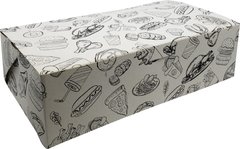 100 pçs Embalagem Delivery G Frango Porções com molho com Pelicula Interna na internet