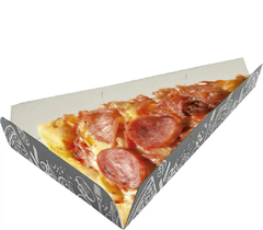 500 Pçs Embalagem Pega Pizza Pedaço Triangulo Buffet Preto Retro