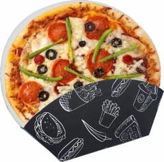 1000 pçs Embalagem Mini Pizza / Pega Pizza - Linha Black