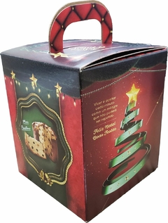 250 Pçs Caixa Embalagem Mini Panetone Verm Natal - comprar online