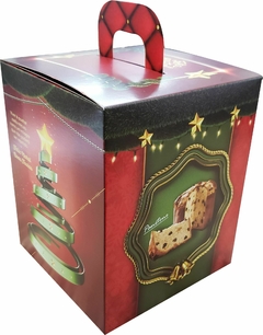 250 Pçs Caixa Embalagem Panetone 500g Verm Natal - comprar online