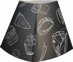 500 pçs Embalagem Suporte Mesa Pizza Cone - Linha Black - comprar online