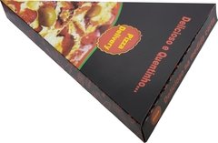 100 pçs Embalagem Pizza Pedaço Delivery - Linha Black na internet