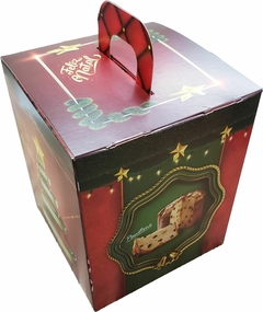 50 Pçs Caixa Embalagem Panetone 500g Verm Natal na internet