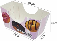 500 Pcs Caixa Embalagem Donuts Gourmet e Donuts Americano Linha Doce Lilas na internet