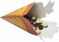 25 Embalagem Cone Trufado Cenoura Chocolates Pascoa - Loja Steince