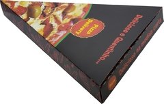 100 pçs Embalagem Pizza Pedaço Delivery - Linha Black - Loja Steince