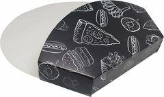 100 pçs Embalagem Brotinho - Mini Pizza G - Linha Black na internet