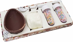10 Cxs Embalagem Kit Confeiteiro Ovo de Colher 150g Com Cinta - Linha Pascoa Surpresa na internet