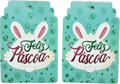 20 Tags Pascoa Mimo com furo decoração para Sacolas Presente Coelho - Loja Steince