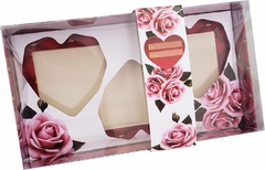 50 cxs Embalagem Coração Lapidado 65g Trio - Linha Rosas - loja online