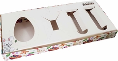 10 Cxs Embalagem Kit Confeiteiro Ovo de Colher 150g Com Cinta - Linha Pascoa Surpresa - loja online