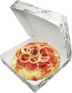100 pçs Embalagem Delivery Mini Pizza - Linha Classica na internet