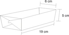 1000 pçs Embalagem N02 Hot Dog / Cachorro Quente / Lanches 19 cm - Linha Vermelha - loja online