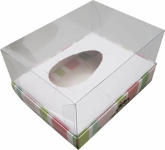 50 Kits Embalagem Ovo de Colher 150g - Linha Chocolate Pascoa + Cinta - comprar online