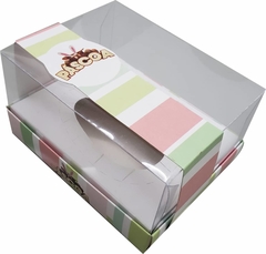 10 Kits Embalagem Ovo de Colher 150g - Linha Chocolate Pascoa + Cinta