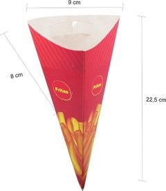 3000 Embalagem Batata Cone P (Aprox 180g) - Personalizado na internet